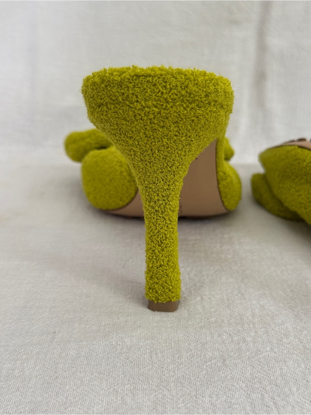 Bottega Veneta Olive Green Knotted Slide Heels - Picture 3 of 6